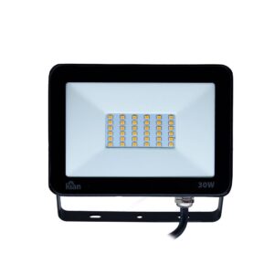 Projetor Holofote Led 30W 3,000K Preto Kian