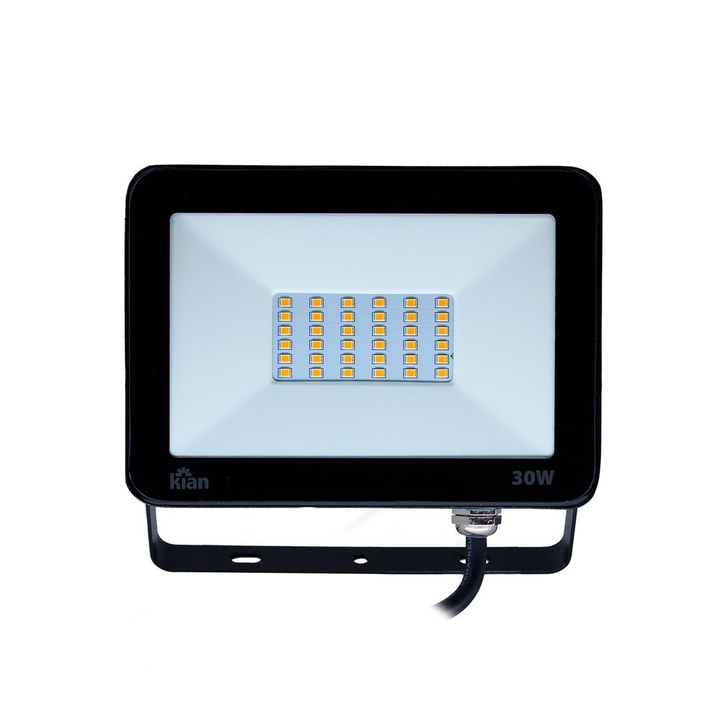 Projetor Holofote Led 30W 3,000K Preto Kian — TV e Vídeo