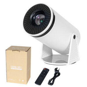 Projetor HY300 Bivolt 4K com Wi-fi e Bluetooth compatível com Android