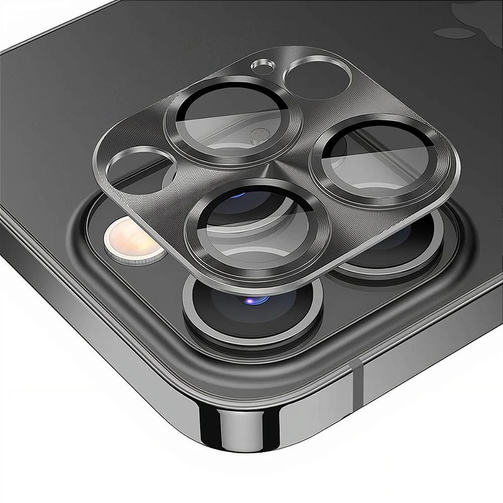 Protetor de lente de câmera de alumínio para iPhone 12 Pro Max Preta — Celulares e Acessórios