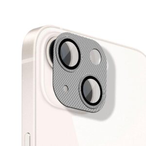 Protetor de lente de câmera de alumínio para iPhone 14 Prata Gshield