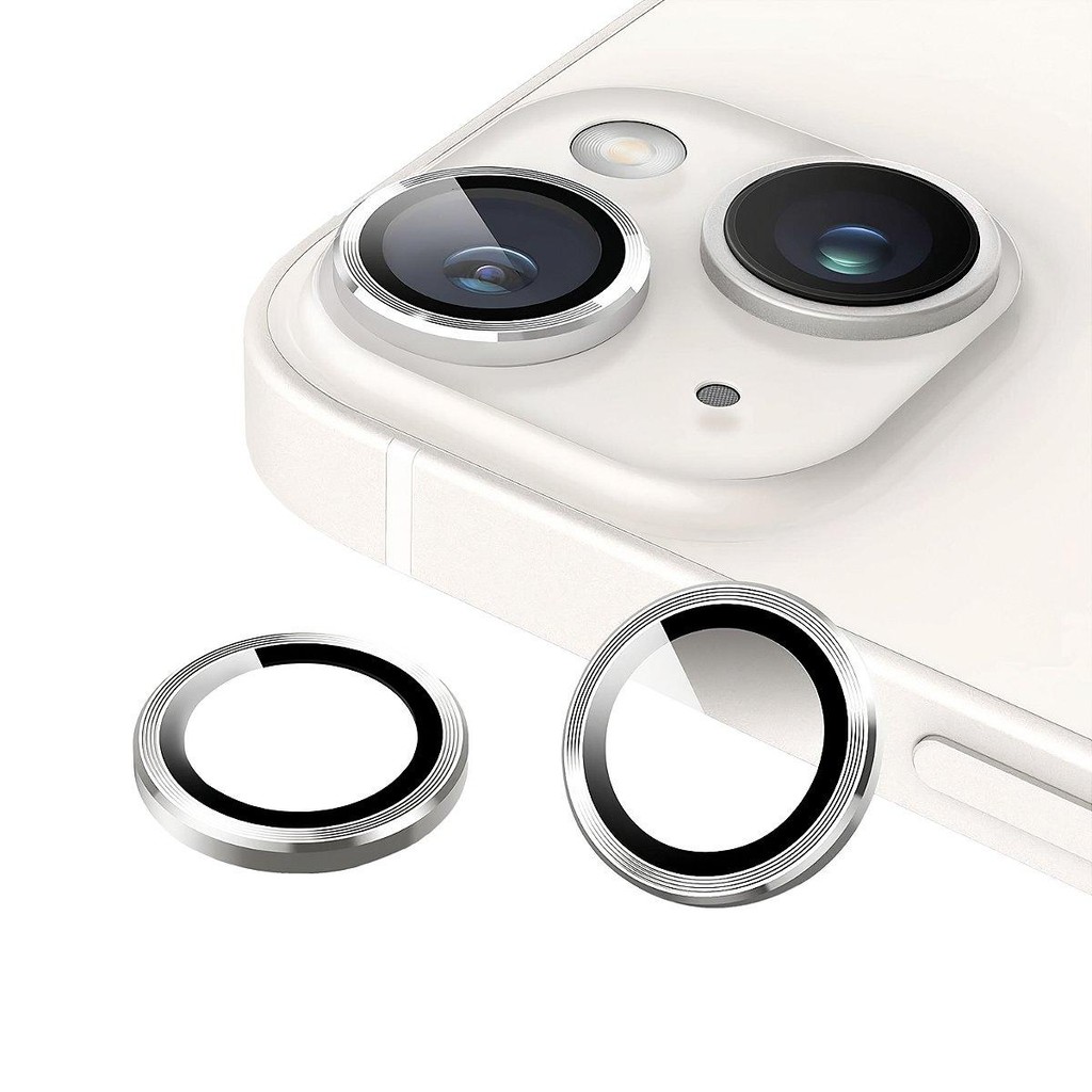 Protetor de Lente para iPhone 15 One Armor Frame para câmera Prata