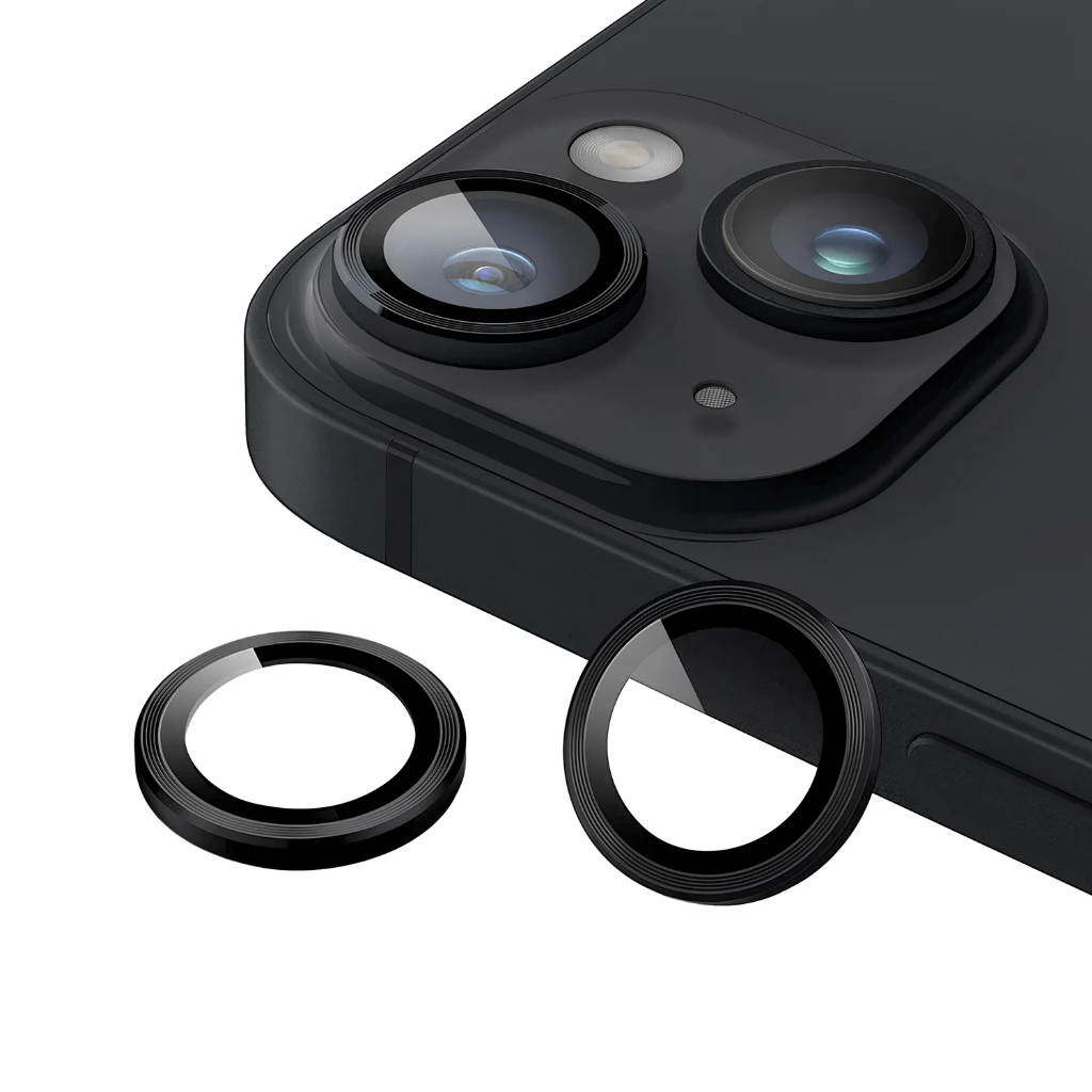Protetor de Lente para iPhone 15 One Armor Frame para câmera Preto
