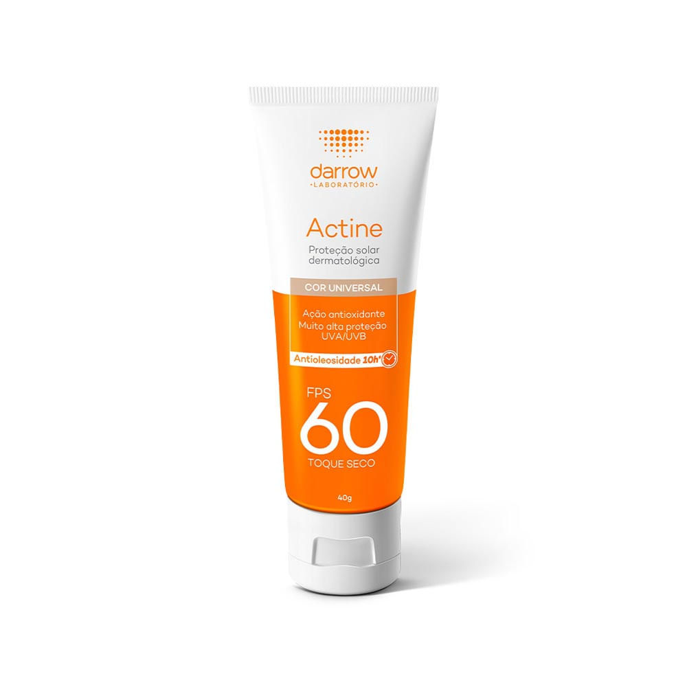 Protetor Solar Actine Color Antioleosidade Toque Seco Fps 60 40g — Skincare