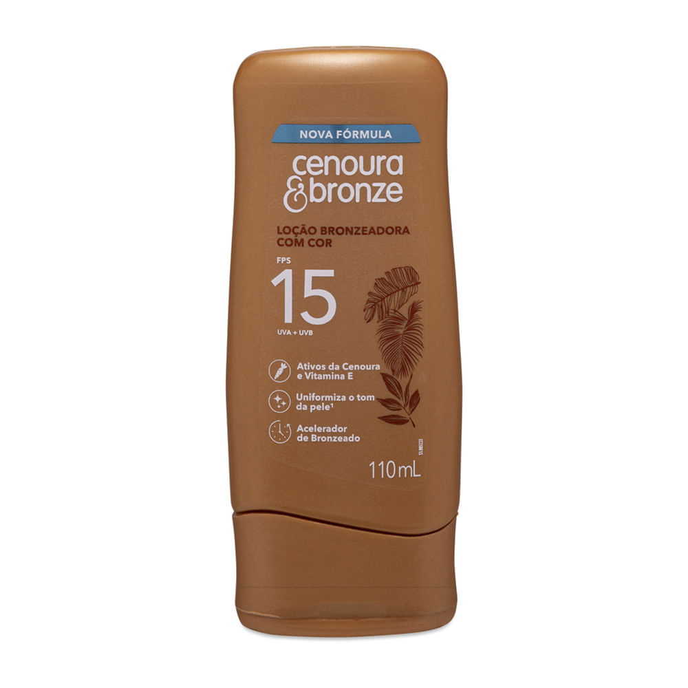 Protetor Solar Cenoura Bronze Efeito Dourado 110ml Vencimento