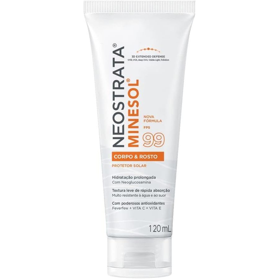 Protetor Solar Corpo E Rosto Neostrata Minesol Com 120ml
