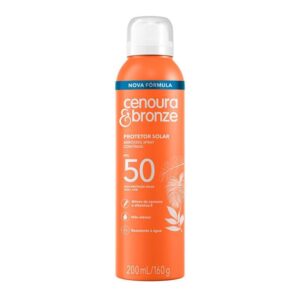 Protetor Solar Corporal Aerossol Cenoura Bronze 200ml