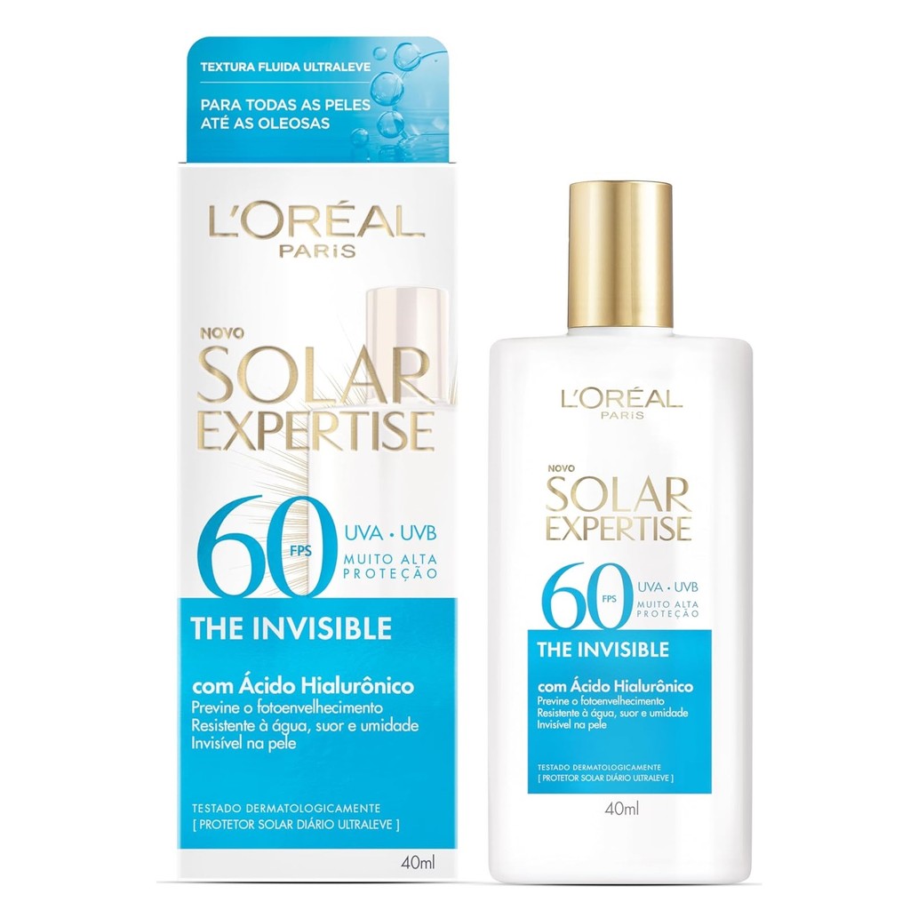 Protetor Solar Expertise The Invisible Fluido Sem Cor Loréal Paris