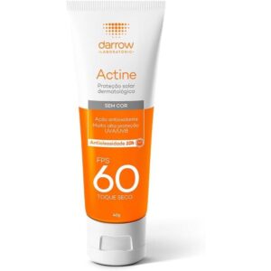 Protetor Solar Facial Actine Toque Seco Sem Cor Com 40g