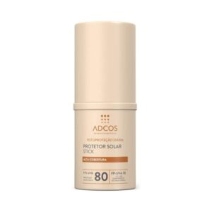 Protetor Solar Facial Adcos Stick Alta Cobertura Beige 17g