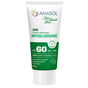 Protetor Solar Facial Anasol Antioleosidade Fps 60 Controle de Brilho
