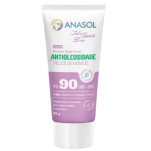 Protetor Solar Facial Anasol Todo Santo Dia Antioleosidade Peles