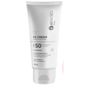Protetor Solar Facial Anasol Viso CC Cream Claro Medio Fps 50