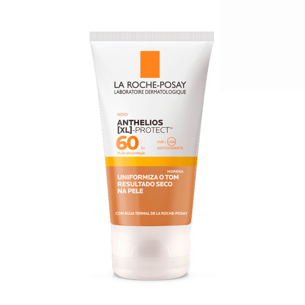 Protetor Solar Facial Anthelios XL-Protect Cor Morena Fps 60 Gel