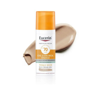 Protetor Solar Facial Creme-Gel Eucerin Sun Oil Control Tinted Médio