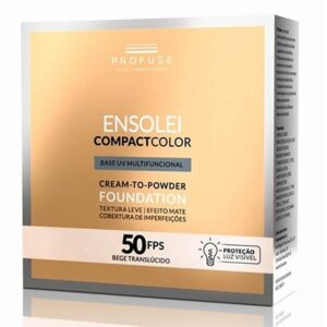 Protetor Solar Facial em Pó Profuse Ensolei Compact Color Com Cor 10g