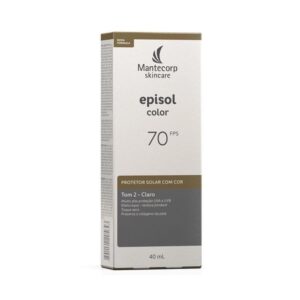 Protetor Solar Facial Episol Color Claro Tom 2 40g