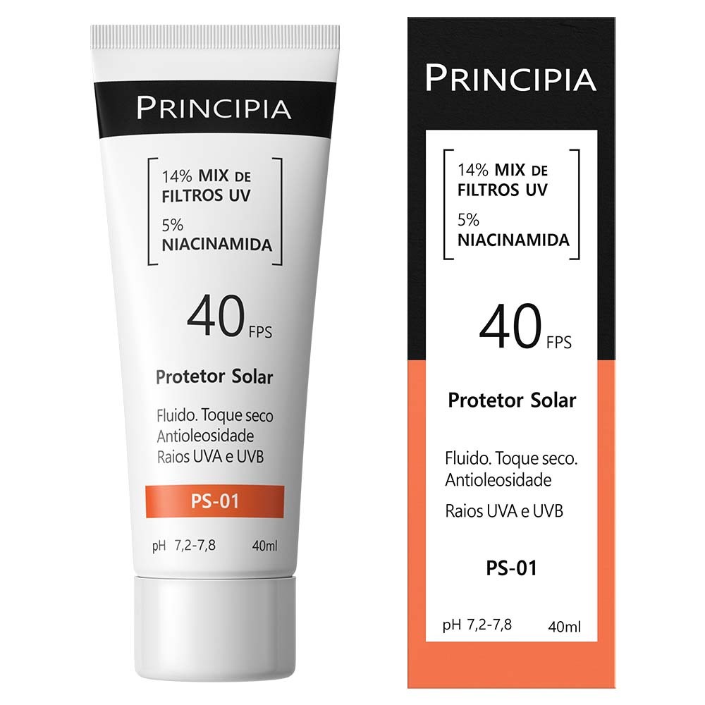 Protetor Solar Facial Fps 40 Principia 40ml