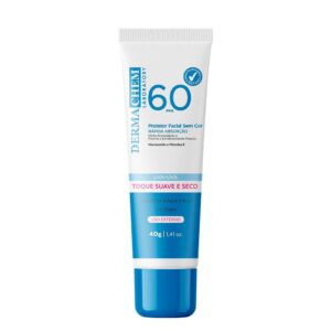 Protetor Solar Facial Fps 60 Resistente à Água e ao Suor 40g Dermachem