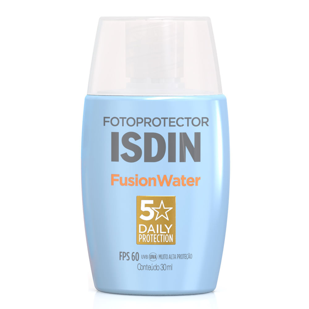 Protetor Solar Facial Isdin Fusion Water Oil Control Fps 60 com 30ml — Skincare