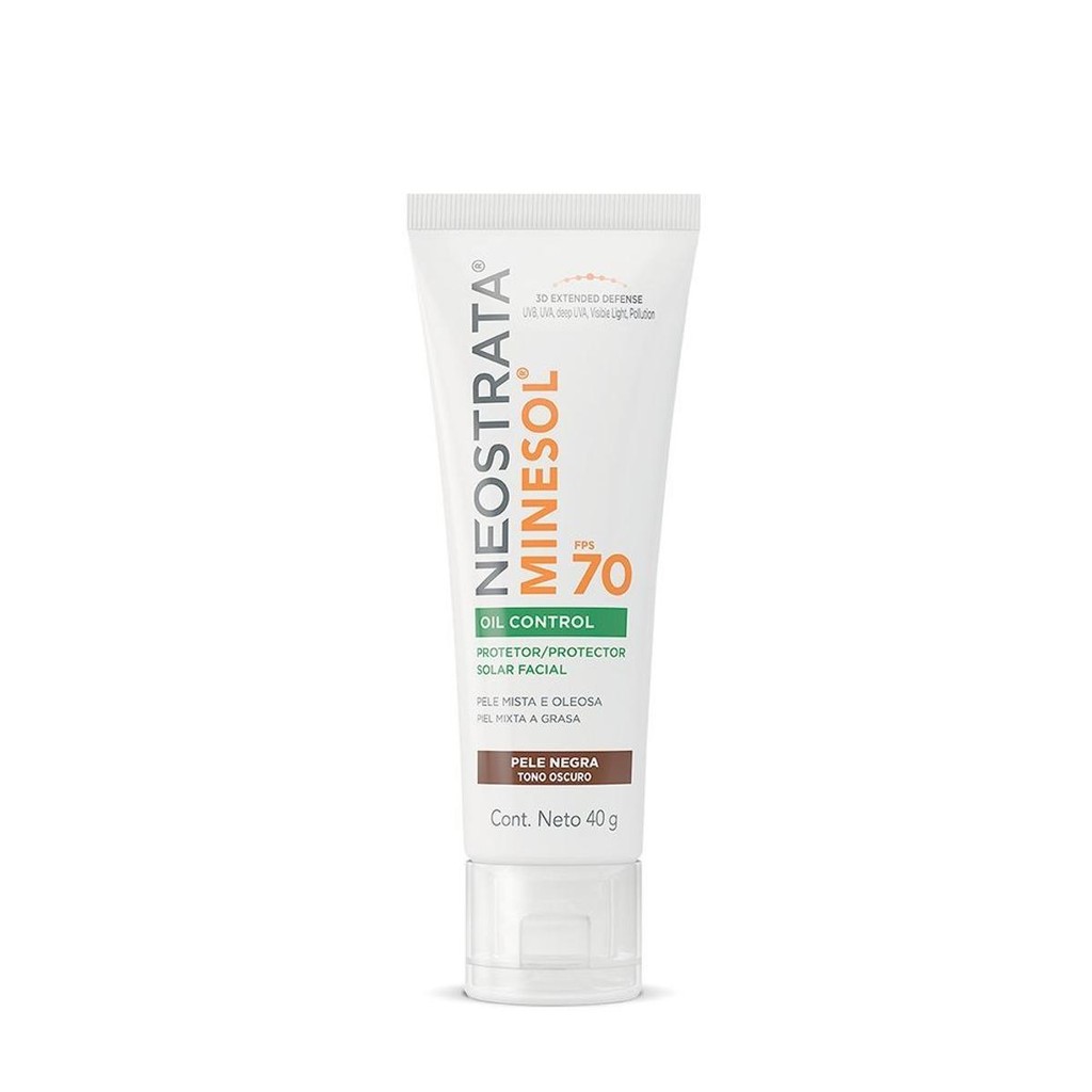 Protetor Solar Facial Neostrata Minesol Oil Control Escuro 40g