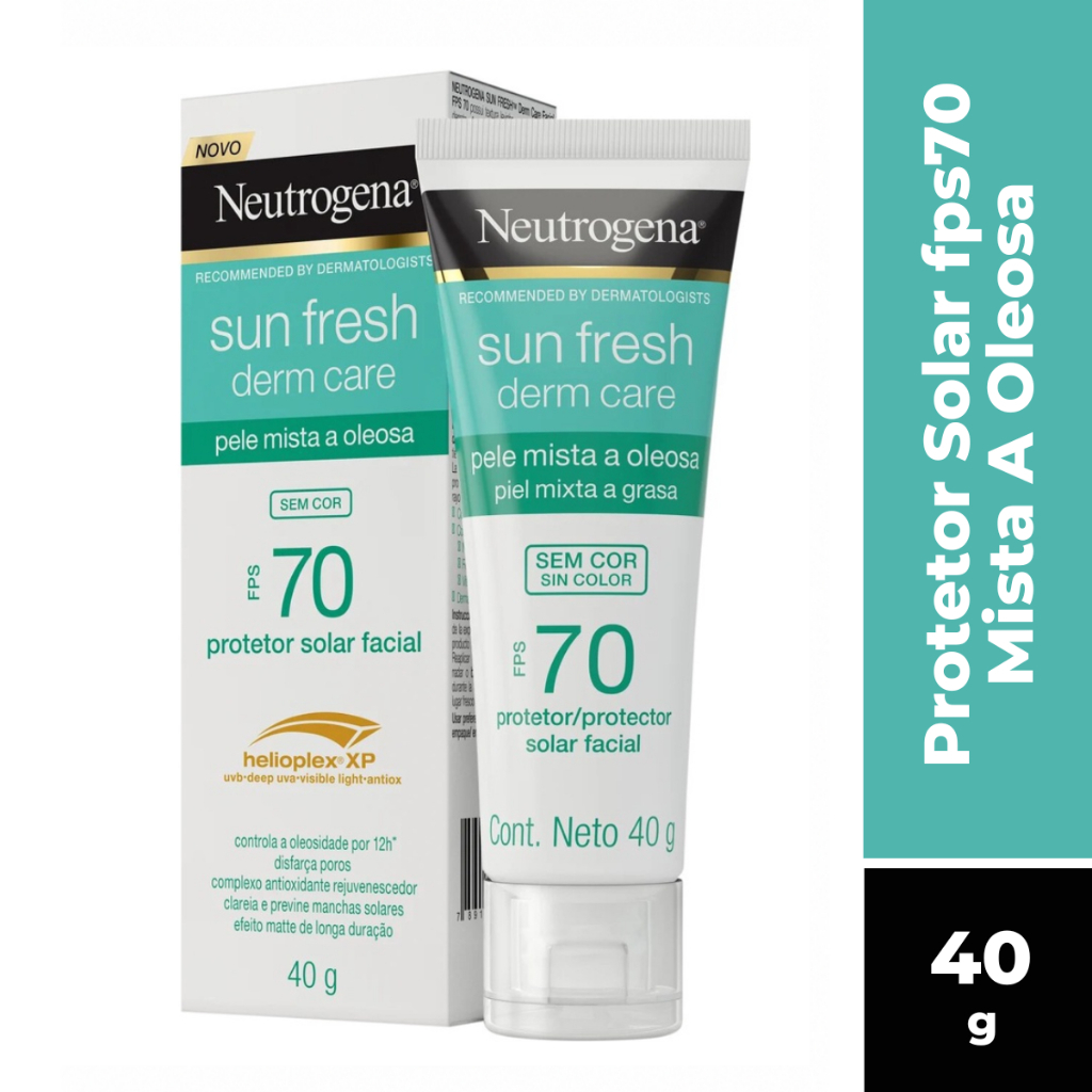 Protetor Solar Facial Neutrogena Mista A Oleosa 40G — Skincare
