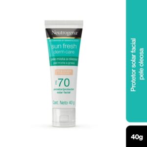 Protetor Solar Facial Neutrogena Sun Fresh Derm Care Pele Clara Fps