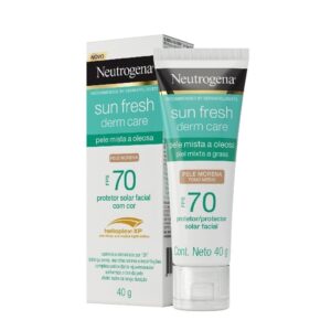Protetor Solar Facial Neutrogena Sun Fresh Derm Care Pele Morena 40g
