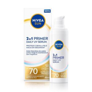 Protetor Solar Facial Nivea Sun 2 em 1 Primer Daily UV Sérum 30ml