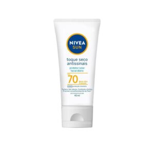 Protetor Solar Facial Nivea Sun Toque Seco Antissinais Fps 70 40ml