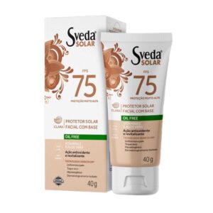 Protetor Solar Facial Sveda Solar Oil Free Cor Clara 40g