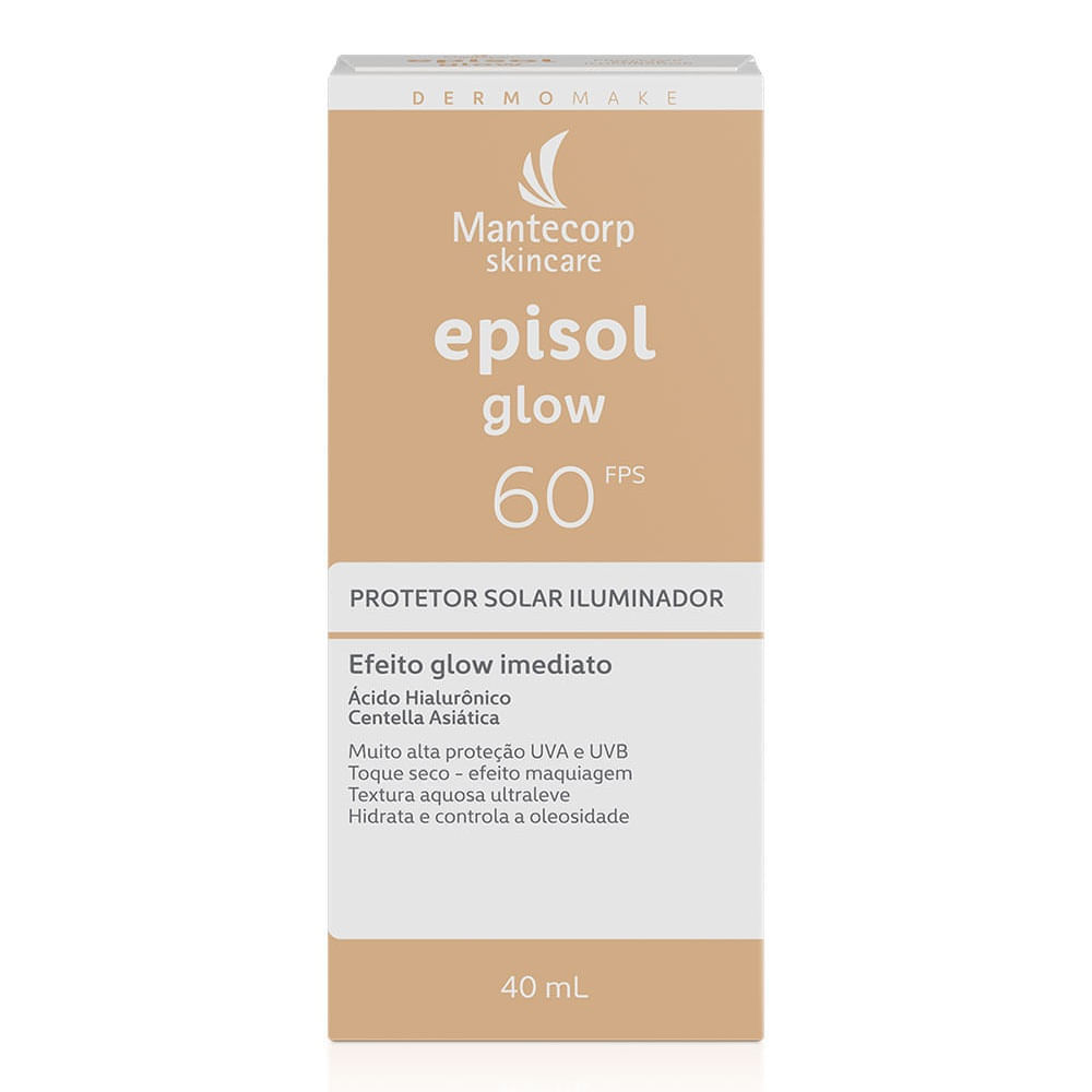 Protetor Solar Iluminador Mantecorp Episol Glow Fps 60 40ml
