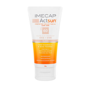 Protetor Solar Imecap Actsun Fps 60 Cor Clara 50g