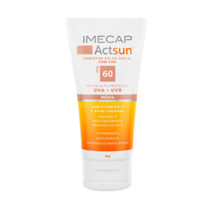 Protetor Solar Imecap Actsun Fps 60 Cor Média 50g