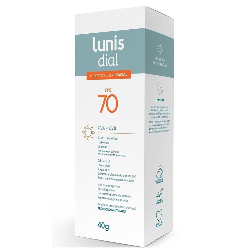 Protetor Solar Lunis Dial 40GR Facial