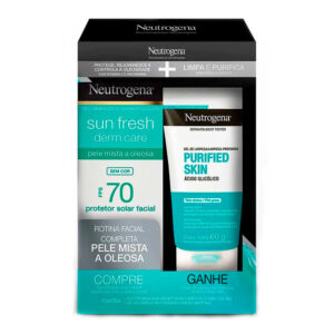 Protetor Solar Neutrogena Sun Fresh Derm Care Fps 70 Sem Cor 40g e