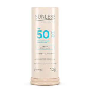 Protetor Solar Sunless Stick com Base Efeito Matte Fps 50 Cor Média
