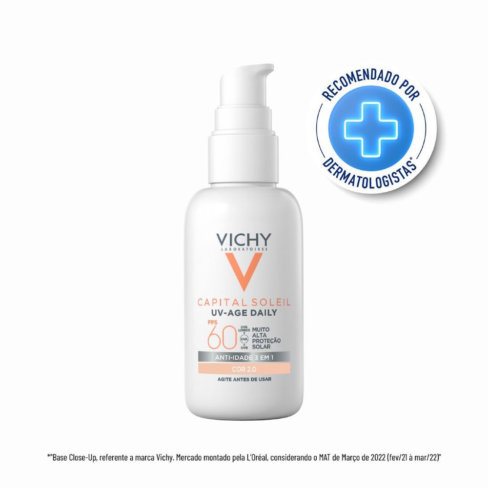 Protetor Solar Vichy Capital Soleil Uv-Age Daily Fps 60 Cor 2.0 40g