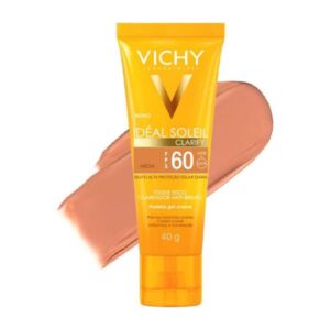 Protetor Solar Vichy Idéal Soleil Clarify Cor Média Com 40g — Skincare