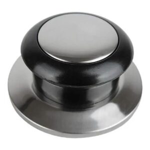 Puxador Inox De Tampa De Vidro Aço Para Panelas Alta Qualidade — Cozinha e Utensílios
