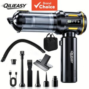 Qilieasy 20Pa Aspirador De Pó Sem Fio Para Carro 100W Ventilador De