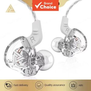 Qkz AK6 Fones de Ouvido com Fio Atualizados Intra-Auriculares Monitor