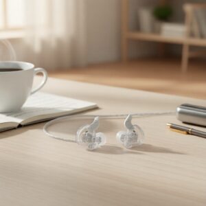 Qkz AK6 Fones de Ouvido Intra-Auriculares com Fio Atualizados, Graves