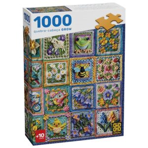 Quebra-cabeça 1000 peças Flores de Crochê