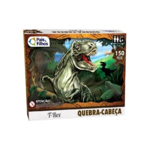 Quebra-Cabeça 150 Peças T-Rex Pais e Filhos
