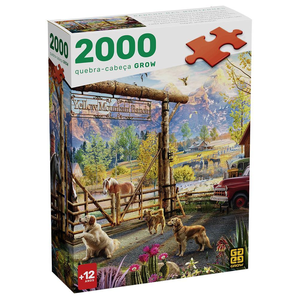 Quebra-cabeça 2000 peças Rancho nas Montanhas Grow — Brinquedos