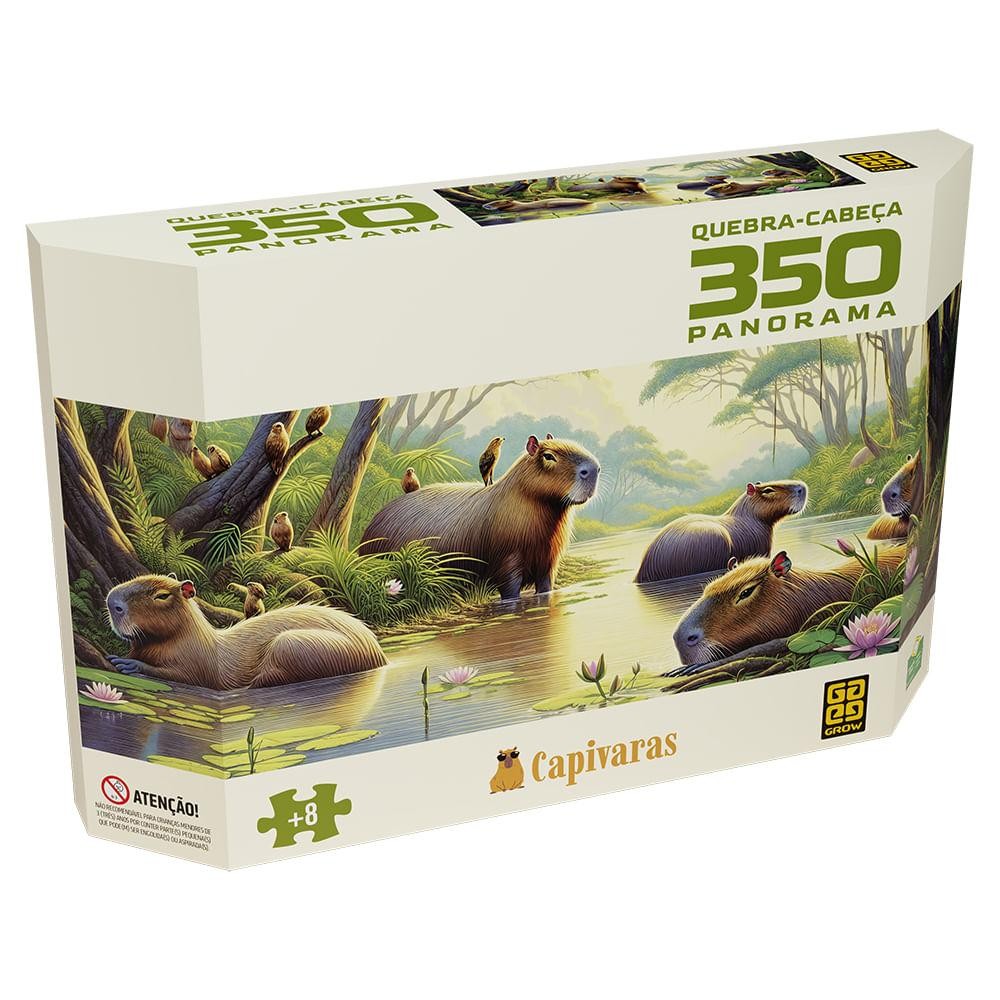 Quebra-cabeça 350 peças Panorama Capivaras — Brinquedos
