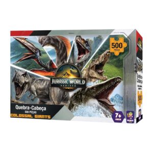 Quebra-cabeça 500 peças Colossal Giant Jurassic World Rebirth Mimo