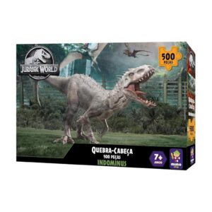 Quebra-cabeça 500 peças Indominus Rex Jurassic World Mimo Toys 2113
