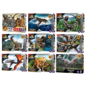 Quebra-Cabeça 500 Peças Jurassic World Mimo Toys Modelos Variados de